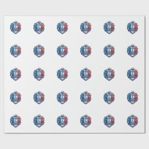 France Soccer 2026 Soccer Bold Country Typography Wrapping Paper