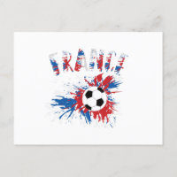 France Soccer Ball Grunge Flag