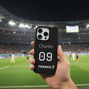 France Soccer Custom Name Number Gift iPhone 15 Pro Case