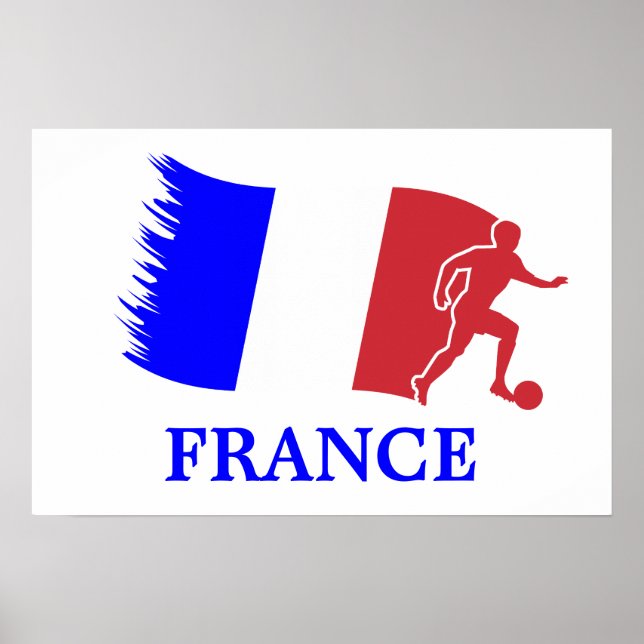France Soccer Flag Poster (Front)