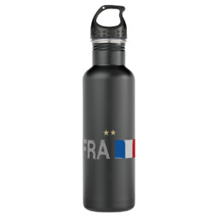 France Soccer Football Fan Shirt French Flag 710 Ml Water Bottle