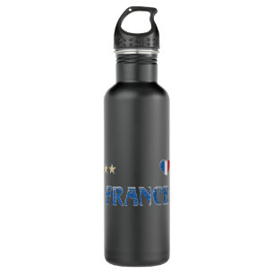 France Soccer Football Fan Shirt French Flag 710 Ml Water Bottle