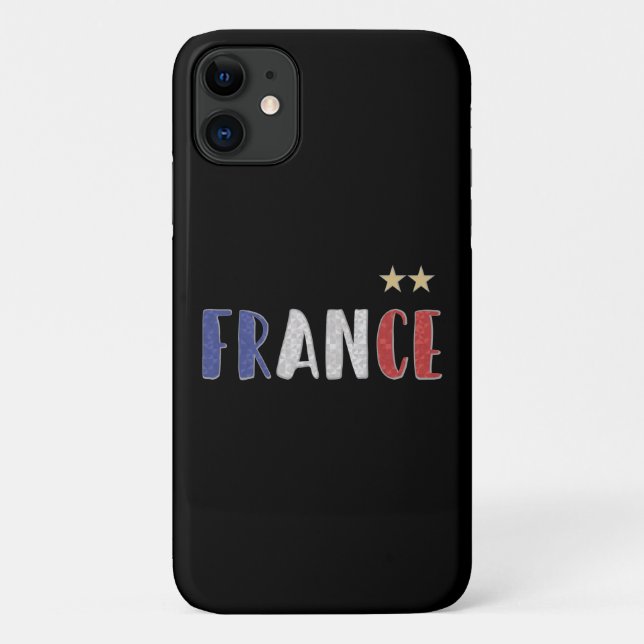 France Soccer Football Fan Shirt French Flag Case-Mate iPhone Case (Back)