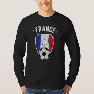 France Soccer France Flag Football French Pride Ro T-Shirt