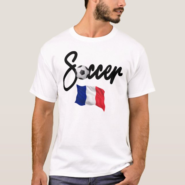 France Soccer - French Flag  T-Shirt (Front)