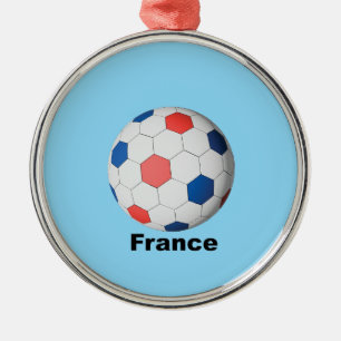 France Soccer Metal Tree Decoration