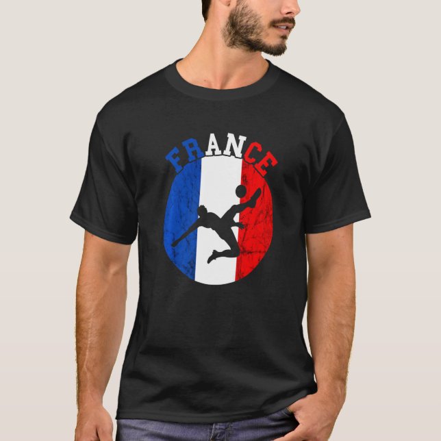 France Soccer Team Player France Soccer Team Frenc T-Shirt (Front)