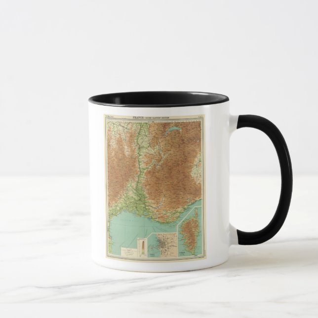France southeastern section Corsica Marseille Mug (Right)
