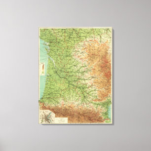 France southwestern section Bordeaux Canvas Print