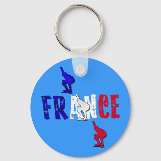France speed skating Patinage de vitesse gifts Key Ring