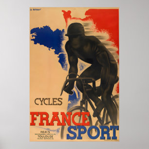 France-Sport Vintage Bicycle Poster
