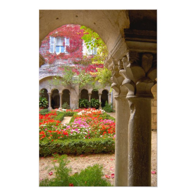 France, St. Remy de Provence, cloisters at 3 Photo Print (Front)