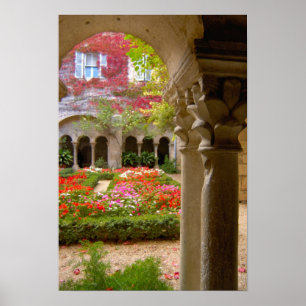 France, St. Remy de Provence, cloisters at Poster