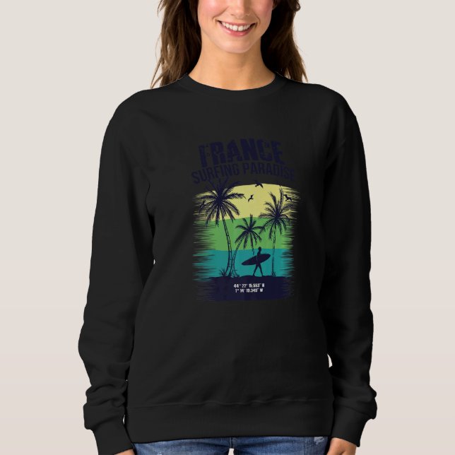 France Surfing  3 Sweatshirt (Front)