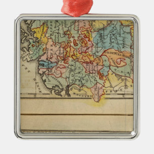 France, Switzerland, Germany Metal Tree Decoration