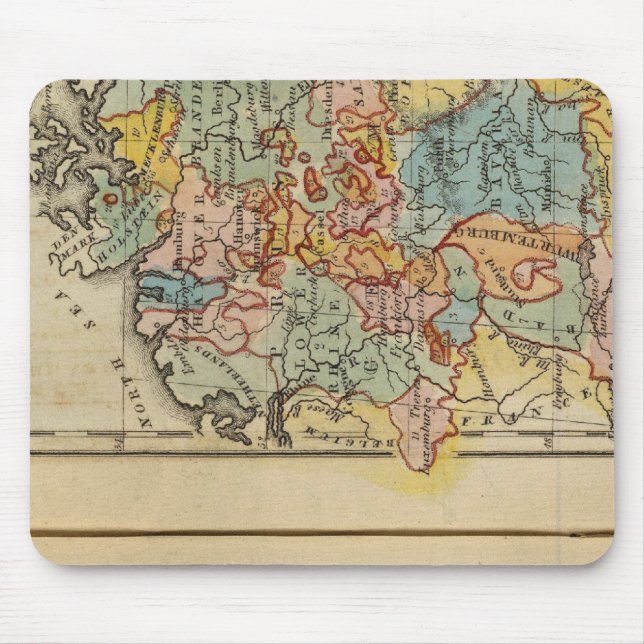 France, Switzerland, Germany Mouse Mat (Front)