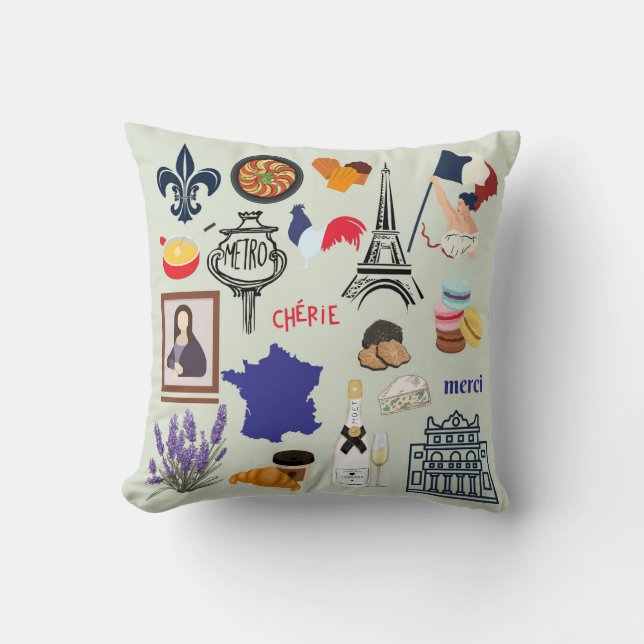 France Symbols Cushion (Front)