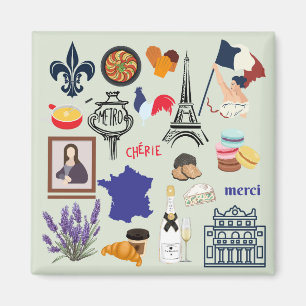 France Symbols Magnet