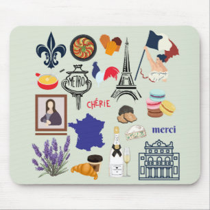France Symbols Mouse Mat