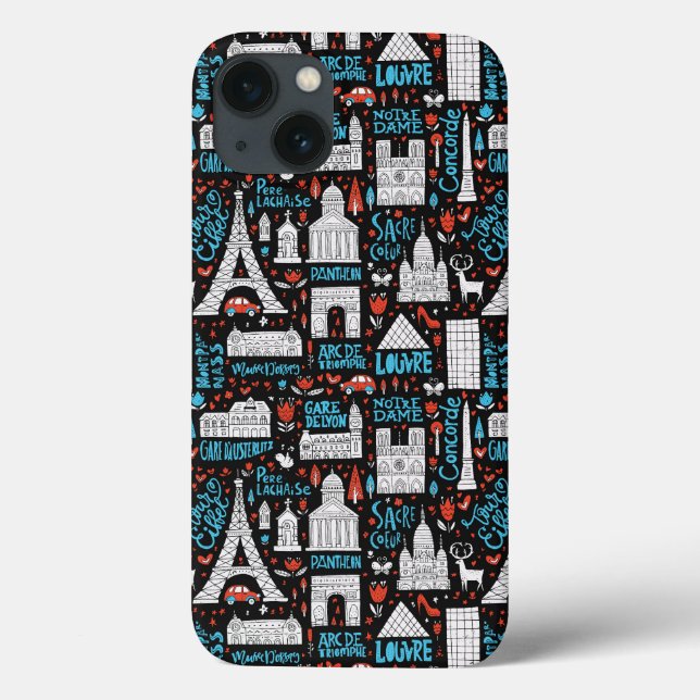 France | Symbols Pattern Case-Mate iPhone Case (Back)