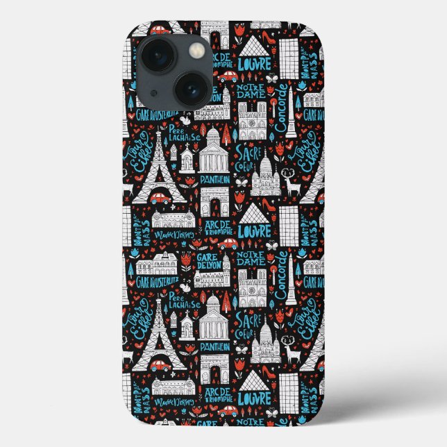 France | Symbols Pattern Case-Mate iPhone Case (Back)