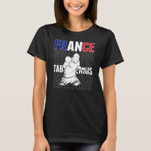 France Table Tennis Support French Ping Pong Tea T-Shirt