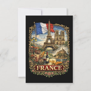 France Thank You Card