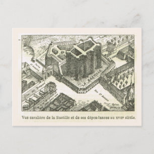 France, The Bastille in the 17th century Postcard