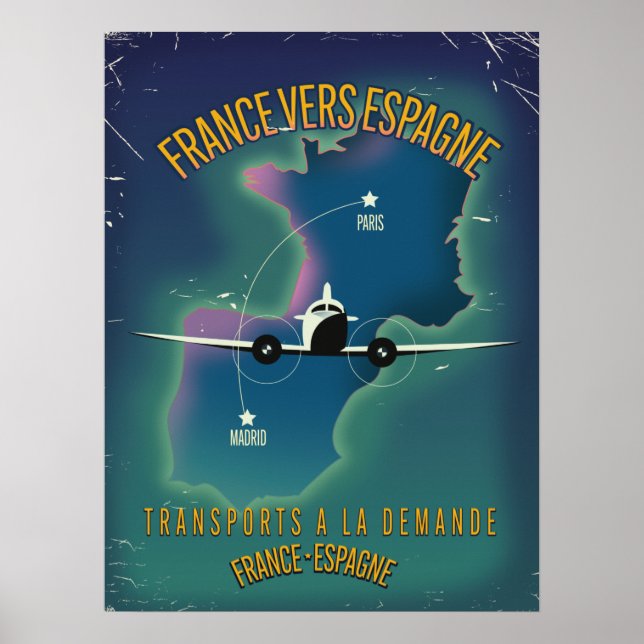 France To Spain Vacation Poster (Front)