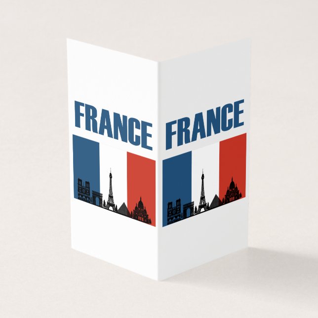 France Travel - Paris City Skyline French Flag (Outside)