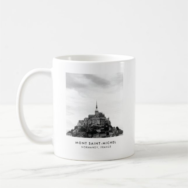 France Travel Photo Saint Mont Michel Coffee Mug (Left)