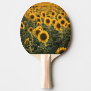 France, Vaucluse, sunflowers field Ping Pong Paddle
