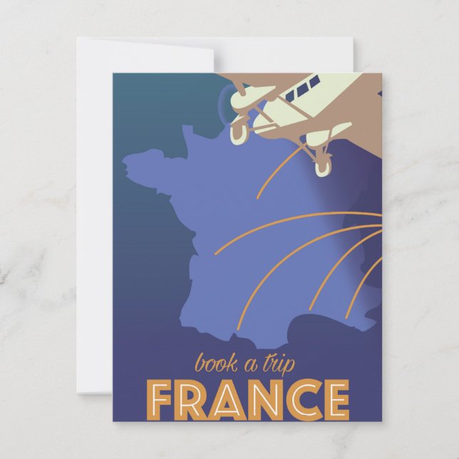 France vintage style travel poster (Front)