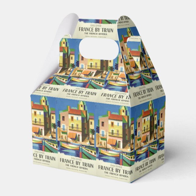 FRANCE Vintage Travel favor box (Front Side)