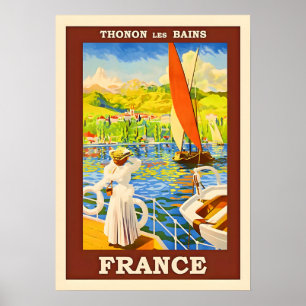 France Vintage Travel Poster