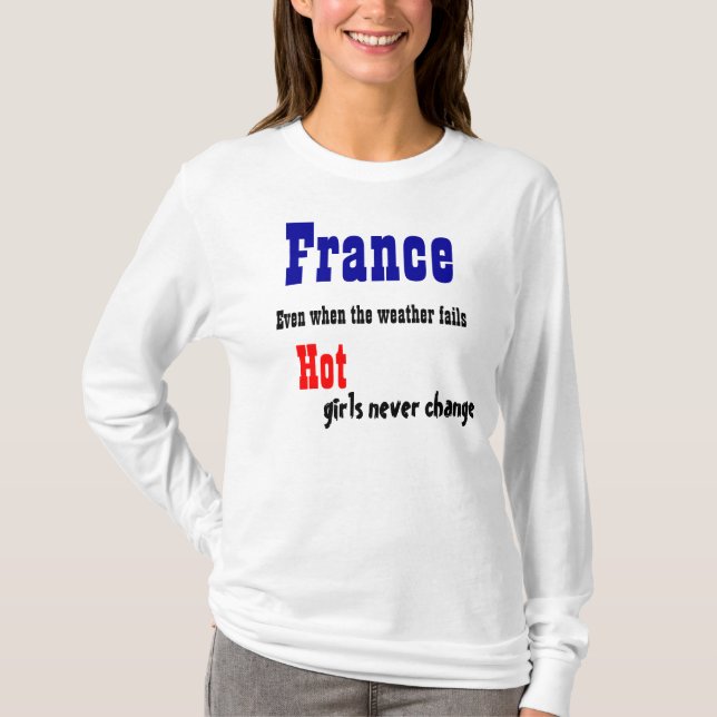 France weather t-shirts (Front)
