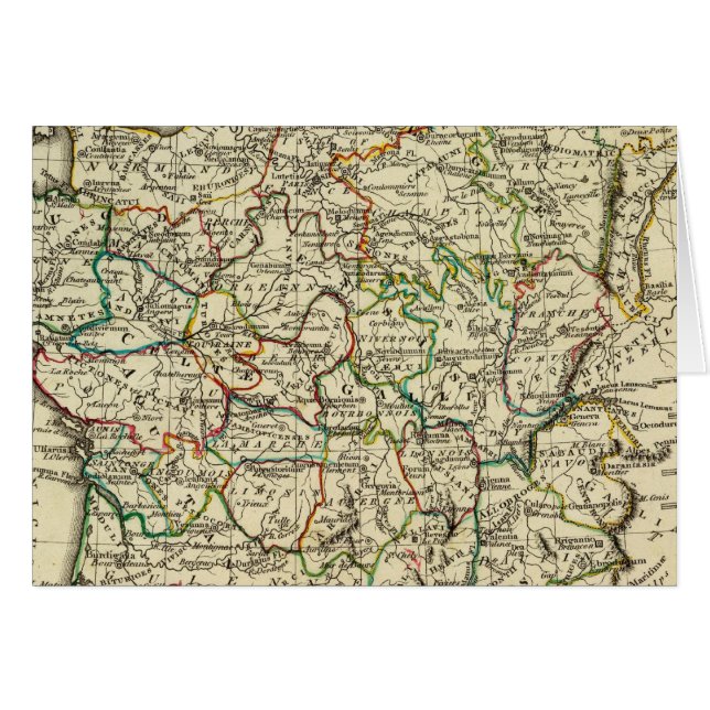 France with boundaries outlined (Front Horizontal)