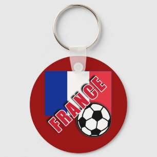 FRANCE World Soccer Fan Tshirts Key Ring