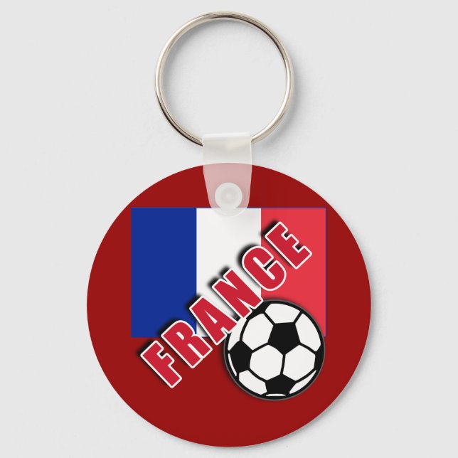FRANCE World Soccer Fan Tshirts Key Ring (Front)