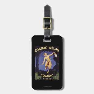 FranceCognac Gelas Promotional PosterFrance Luggage Tag