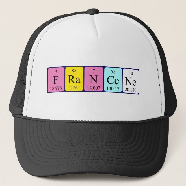 Francene periodic table name hat (Front)