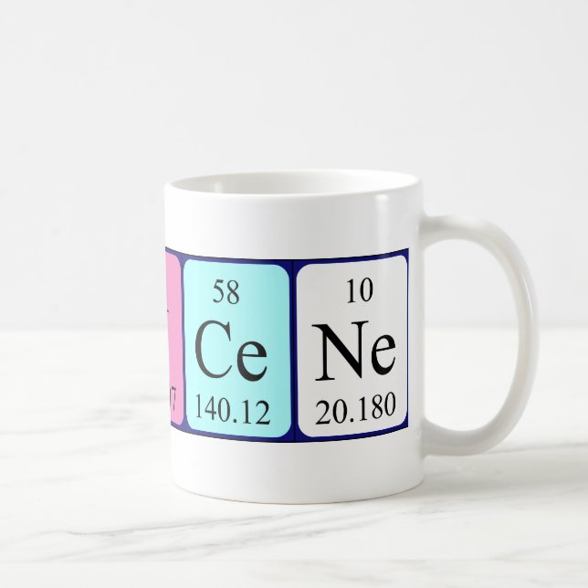 Francene periodic table name mug (Right)