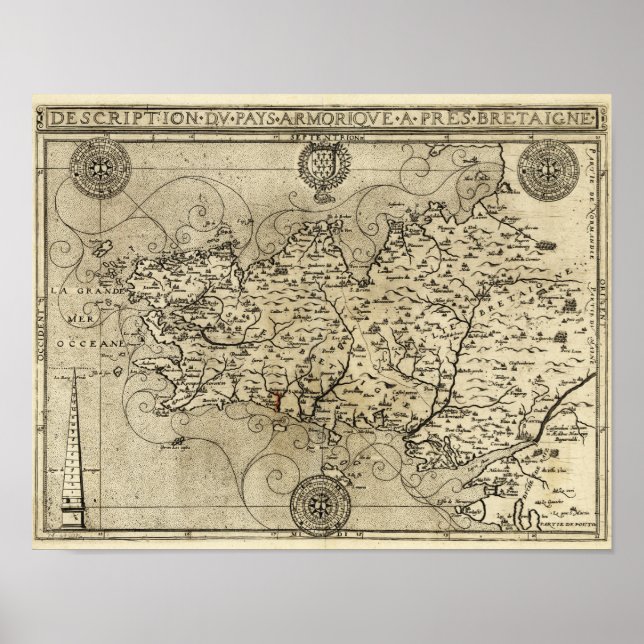 FrancePanoramic MapFrance Poster (Front)