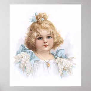 Frances Brundage - Portrait of a Young Girl Poster