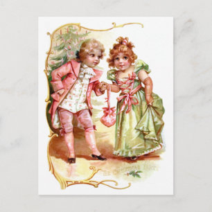 Frances Brundage: The Christmas Party Holiday Postcard