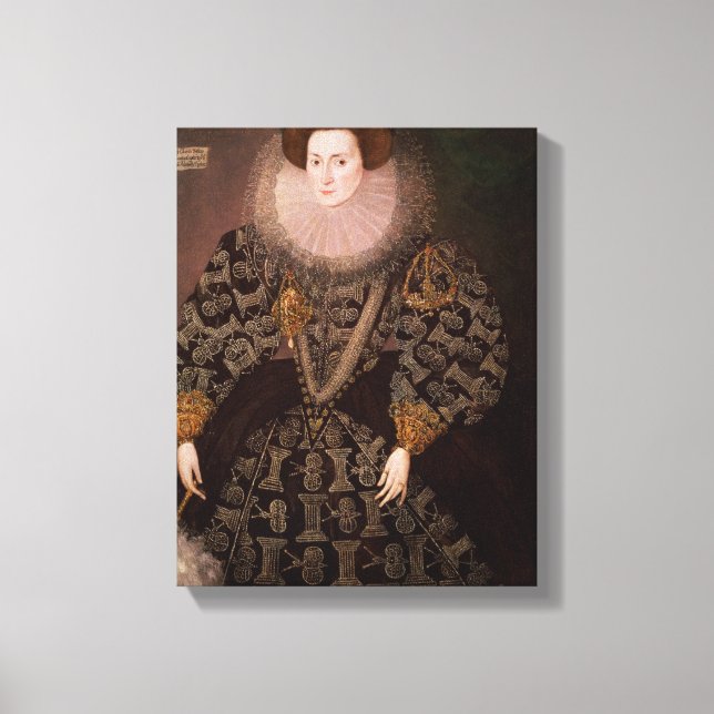 Frances Clinton, Lady Chandos , 1589 Canvas Print (Front)