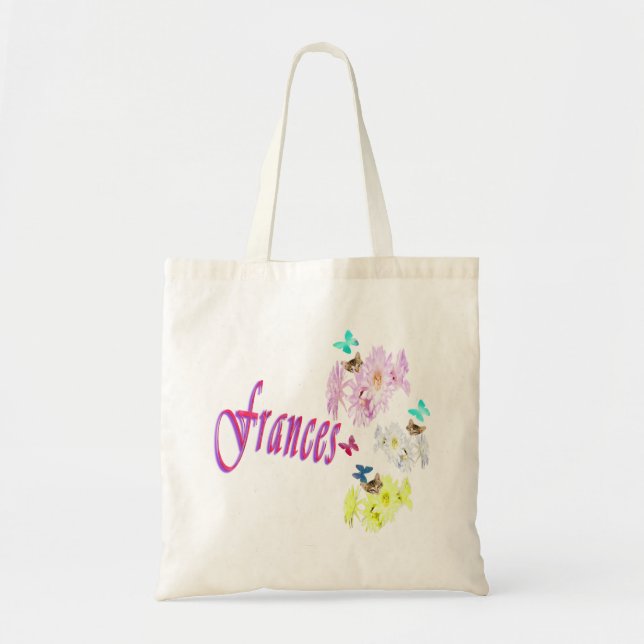 Frances, Name With Kittens,  Tote Bag (Front)