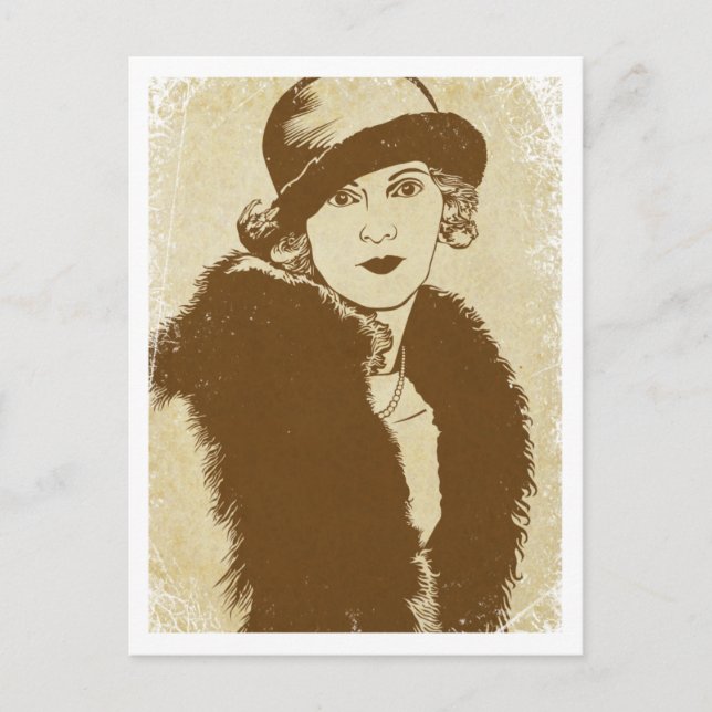 "Frances" ~ Roaring 20's Postcard (Front)