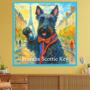 Frances Scottie Key: The Anthem of Adorable Canvas Print