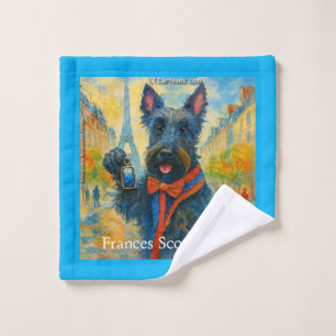 Frances Scottie Key: The Anthem of Adorable Wash Cloth